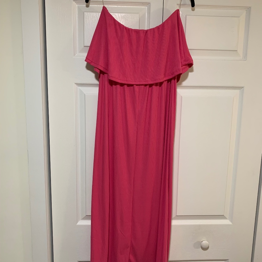 See You On Monday Off the Shoulder Dress